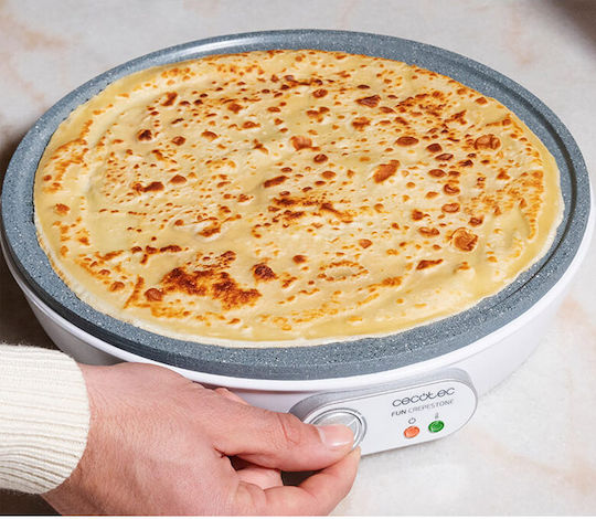 Cecotec Fun Crepestone Κρεπιέρα 30.5cm Λευκή 1000W