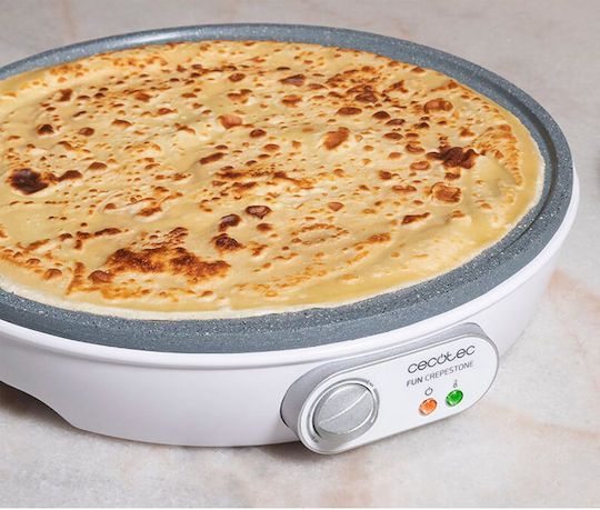 Cecotec Fun Crepestone Κρεπιέρα 30.5cm Λευκή 1000W