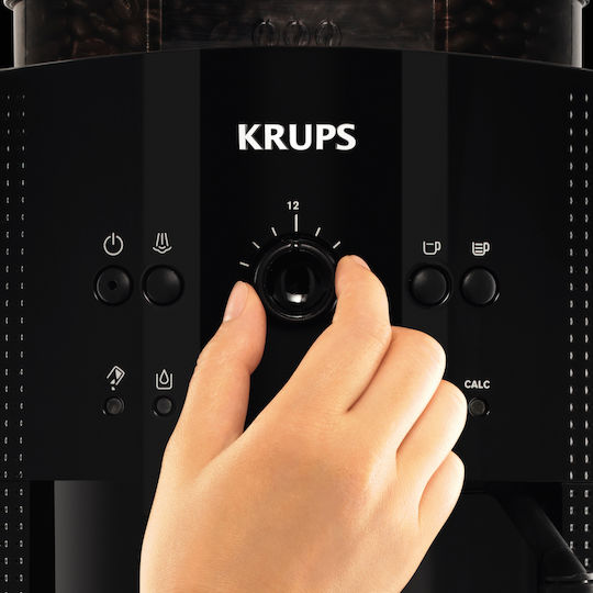 Krups 1450W Налягане 15бар с мелачка Черна EA8108