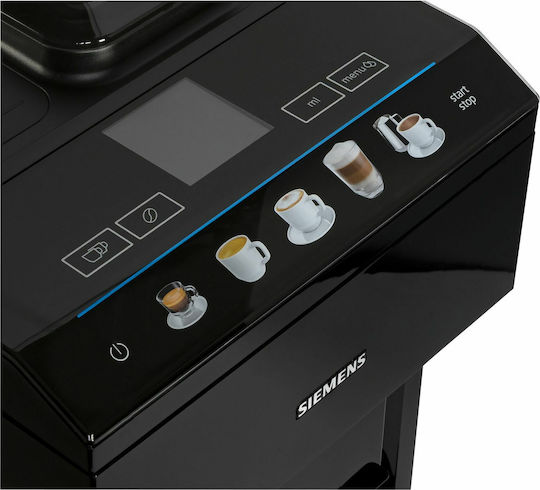 Siemens Eq.500 Automatic Espresso Coffee Machine 1500W Pressure 15bar for Cappuccino with Grinding Mill Black TP501R09