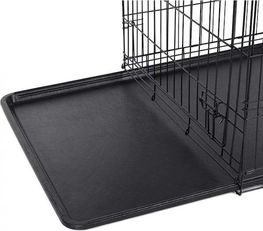 Dog Wire Crate with 2 Doors XXL 122x74.5x80.5cm