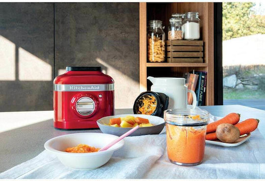 Kitchenaid K400 Artisan Μπλέντερ με Γυάλινη Κανάτα 1.4 lt 1200W Candy Apple