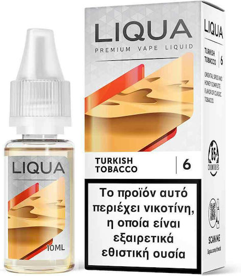 Liqua Fertige Nachfüllflüssigkeit Turkish Tobacco mit Rauchen Geschmack 3mg 10ml