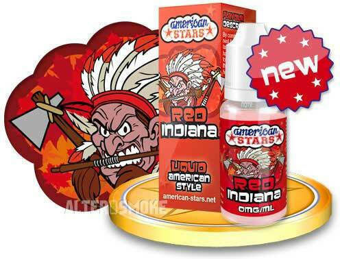 American Stars Έτοιμο Υγρό Αναπλήρωσης Red Indiana 18mg 10ml