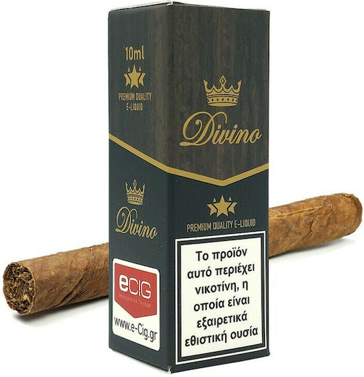 ECig Fertige Nachfüllflüssigkeit Tabak Divino Cigar mit Rauchen Geschmack 12mg 10ml
