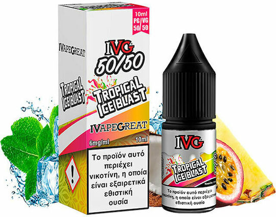 IVG Ready-to-use E-Liquid Tropical Ice Blast with Fruity Flavor 12mg 10ml