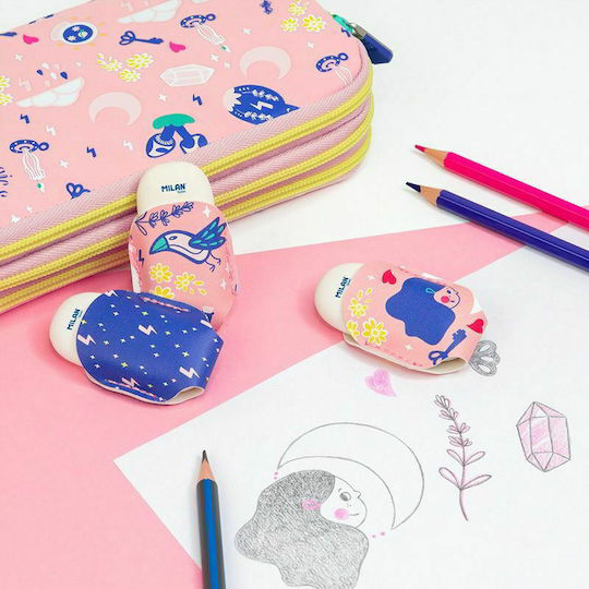 Milan Eraser for Pencil and Pen CMMMG1012 (Μiscellaneous Designs/Colors) 1pcs