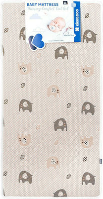 Kikka Boo Crib Mattress Memory Comfort with Memory Foam 60x120x12cm