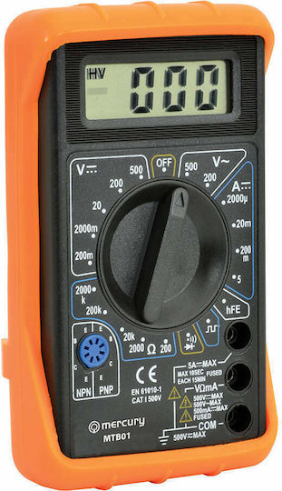 Mercury MTB01 Ψηφιακό Πολύμετρο με Μέτρηση AC / DC / Αντίστασης