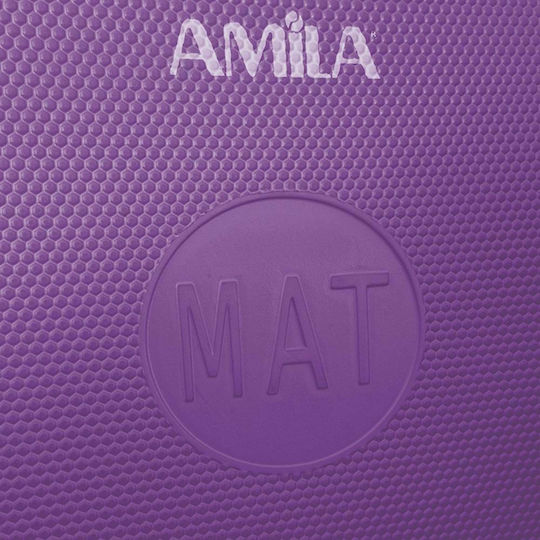 AMILA Pilates Exercise Mat Purple (139x60x1.5cm)