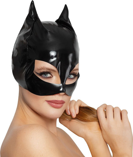 Black Level BDSM Μάσκα Head Vinyl Cat Mask σε Μαύρο Χρώμα