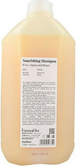 Farmavita Nourishing Nº02 Shampoos Reconstruction/Nourishment & Hydration for All Hair Types 1000ml