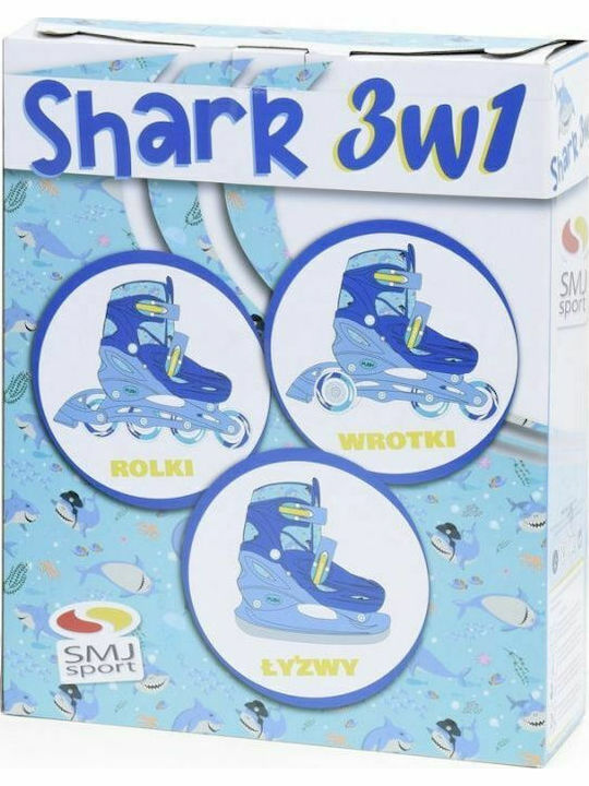 Inny Combo Shark Inline Rollers Blau Erwachsene/Kinder