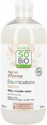 So'Bio Etic Milky Micellar Water Micellar Wasser Make-up Entferner Gesicht 500ml