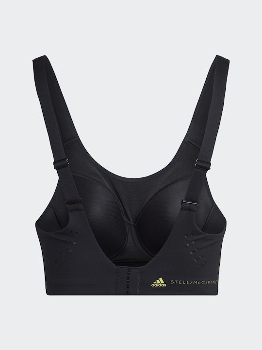 By Stella McCartney TruePace Женско Спортно Сутиен Черен с Подплата