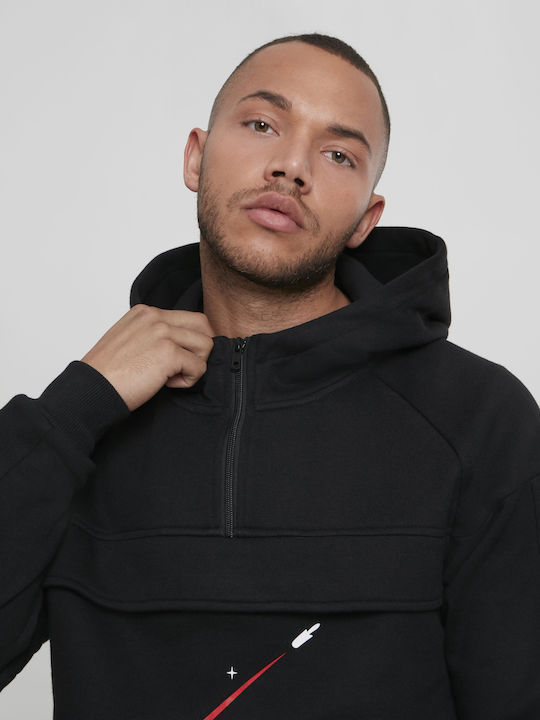 NASA 60's Sweatshirt mit Kapuze Schwarz