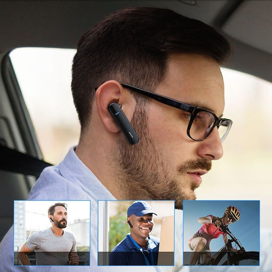 Joyroom JR-B01S Earbud Bluetooth Handsfree Cască cu Carcasă de Încărcare Negru