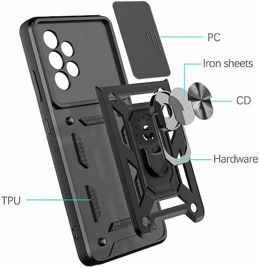 Tech-Protect Camshield Pro Back Cover Πλαστικό Μαύρο (Poco X4 Pro 5G)