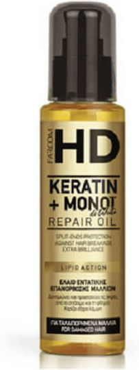 Farcom Keratin Monoi De Tahiti Масло за коса с Кератин 100мл