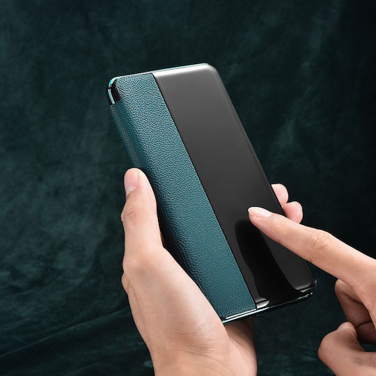 iCarer Grained Genuined Leather Book Δερμάτινο / Πλαστικό Μπλε (Huawei P40)