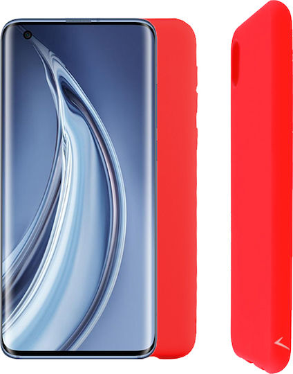 Volte-Tel Umschlag Rückseite Silikon Rot (Xiaomi Mi 10 / Mi 10 Pro)