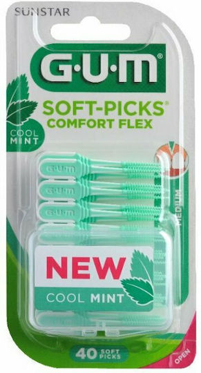 GUM Soft-Picks Comfort Flex Interdental Brushes Medium Green 40pcs