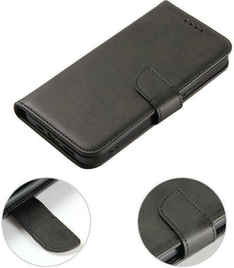 Magnet Wallet Δερματίνης Μαύρο (Realme X50)