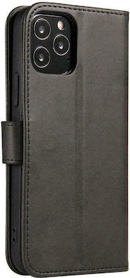 Magnet Elegant Synthetic Leather Book Black (Redmi Note 9T)