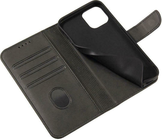 Magnet Elegant Book Δερματίνης Μαύρο (Redmi Note 9T)