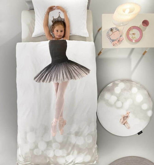 Saint Clair Ballet Детско килимче Бежов Кръгло с диаметър 100см
