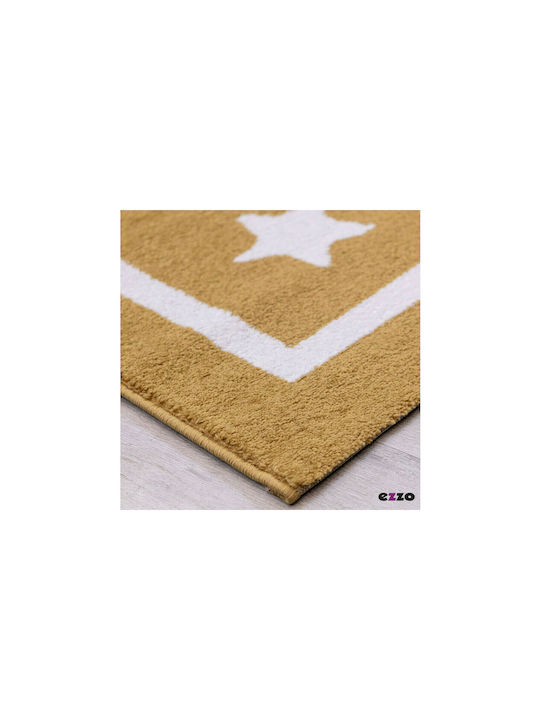 Ezzo A173AX6 Kinder Teppich Sterne Yellow 160x230cm Dicke 11mm