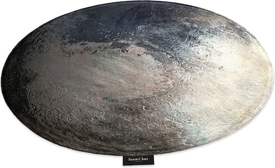 Saint Clair Space Παιδικό Χαλί Γκρι Στρογγυλό με Διάμετρο 100cm
