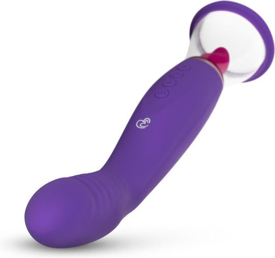 Easytoys Pleasure Pump With G-Spot Vibrator Mini Δονητής G-Spot 6cm Purple