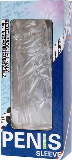 Baile Realistic Penis Sleeve Προέκταση Πέους Μωβ 14cm