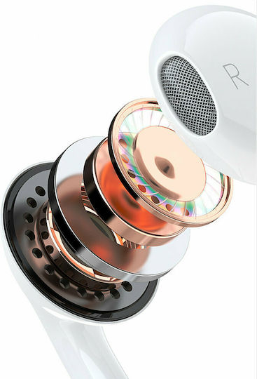 Dudao X14 Pro T Earbuds Handsfree με Βύσμα USB-C Λευκό