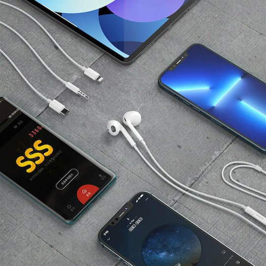 Dudao X14 Pro Earbuds Handsfree με Βύσμα 3.5mm Λευκό