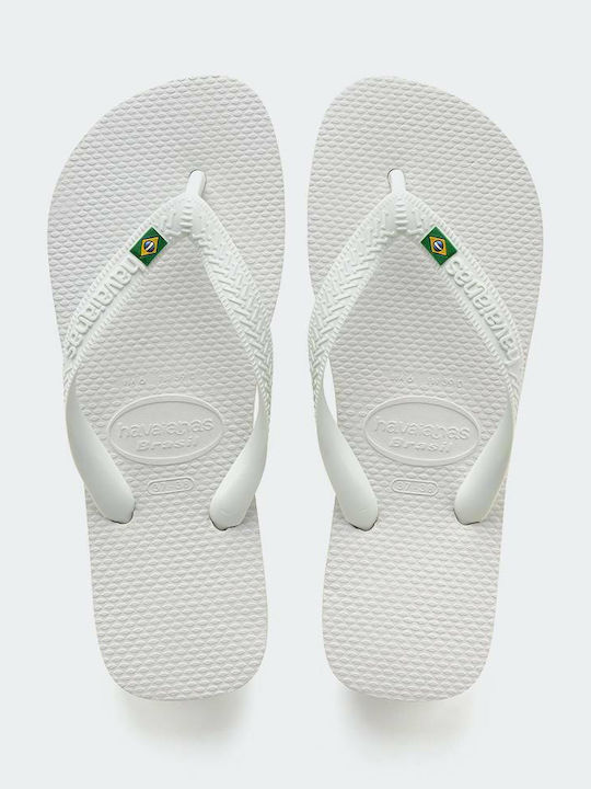 Brasil Men's Flip Flops White