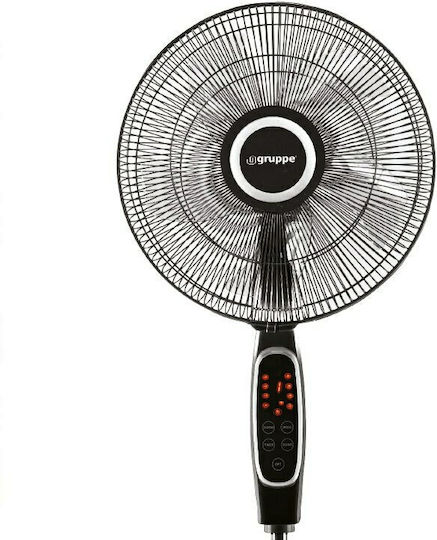 Gruppe FS40-404R Pedestal Fan 60W 40cm Diameter with Remote Control Black
