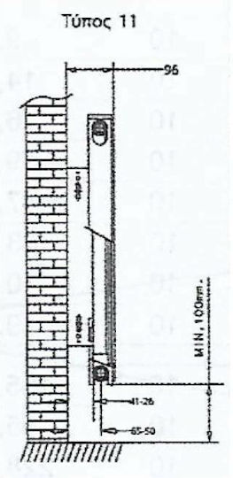 Linea VZ Corp de Calorifer Panel pentru Circuit Exterior Monostâlp 11/600/1000 1016kcal/h