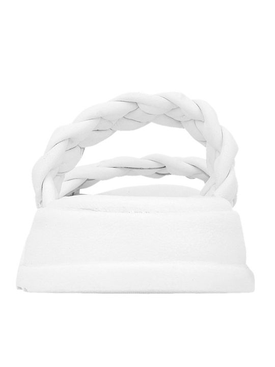 Dottern Leder Herrensandalen in Weiß Farbe