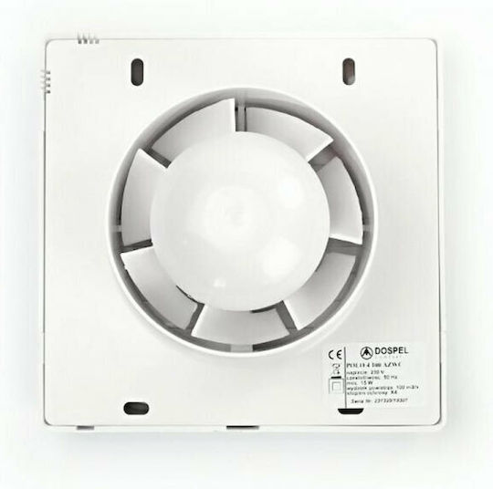 Dospel Polo 6 150 AZ Επιτοίχιος Εξαεριστήρας 150mm Λευκός