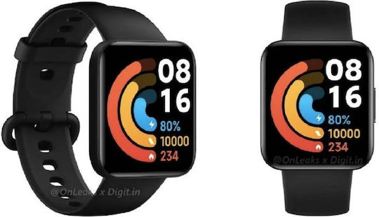 Xiaomi Poco Watch Αδιάβροχο με Παλμογράφο (Μαύρο)