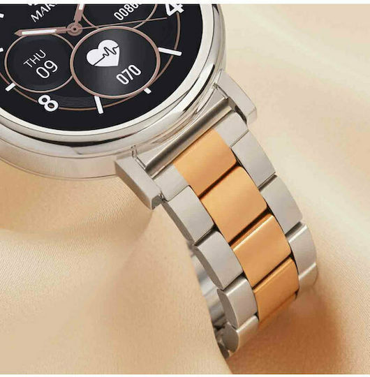 Marea Β61002 40mm Smartwatch με Παλμογράφο (Ροζ Χρυσό)