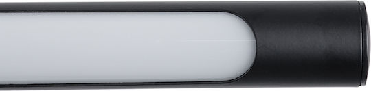 GloboStar Laura Modern Leuchte Badezimmer mit Integrierter LED und Neutralweißes Licht Schwarz 60x13cm