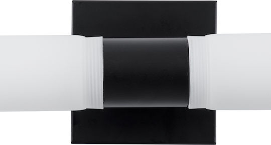 GloboStar Anais Modern Leuchte Badezimmer mit Fassung G9 Schwarz 34x11cm
