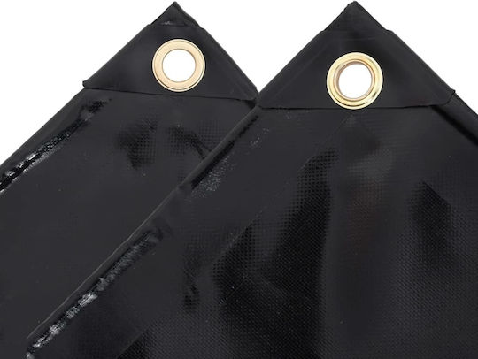 vidaXL Waterproof Tarpaulin 650gr/m² 3.5x2.5m. Heavy Duty Black