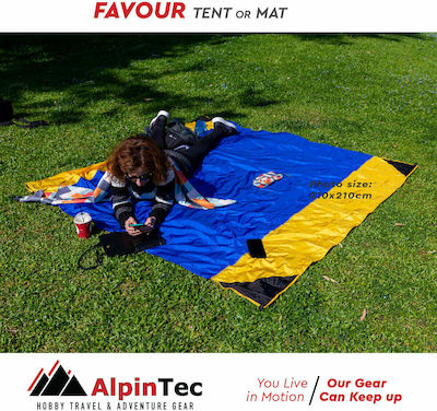 AlpinPro Favour Family Beach Mat 210x210cm