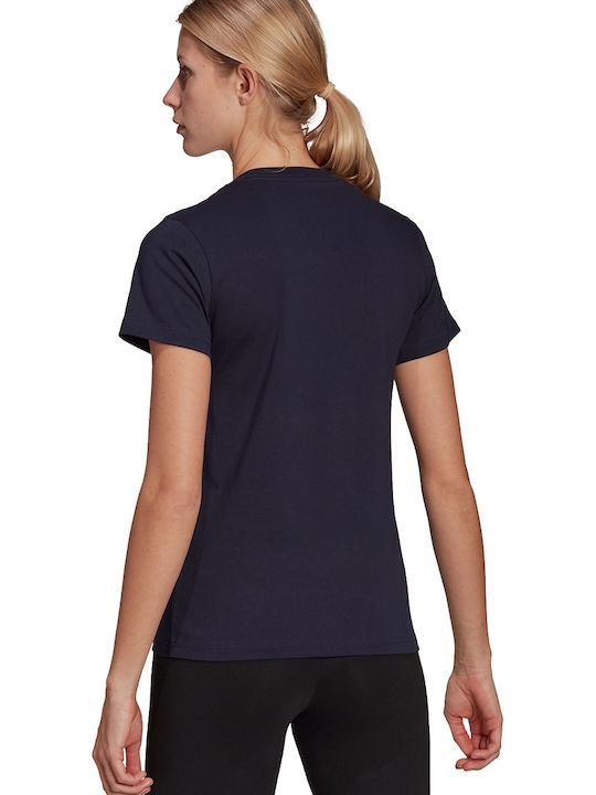 Adidas Essentials Γυναικείο Αθλητικό T-shirt Black/Orange
