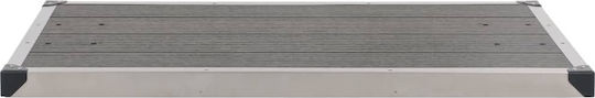 vidaXL Pool Shower from Aluminum 62x62cm Silver