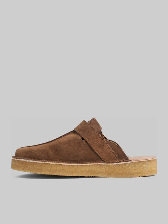 Originals Trek Плоски Велурени Мюли Light Tan Combination